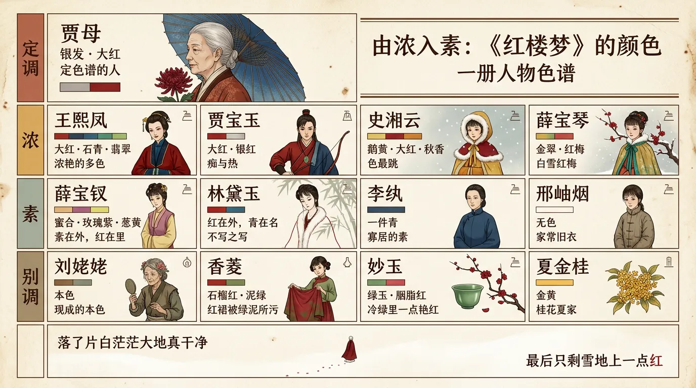 由浓入素：《红楼梦》的颜色